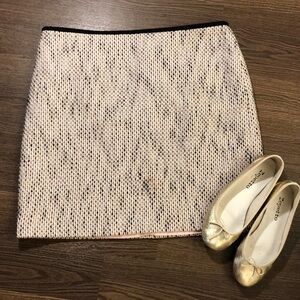 Vince Camuto Pink and White Tweed Skirt 14P